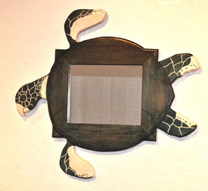 Turtle Mirror by Artist Joe Parker Turtle Mirror by Artist Joe Parker