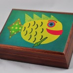Annabella Box with “Yellow Fun Fish” Art