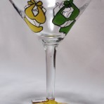 Bikinis and Martinis Martini Glass