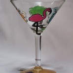 Tropical Martini Glass